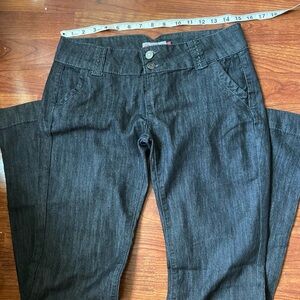 Low rise flare pants